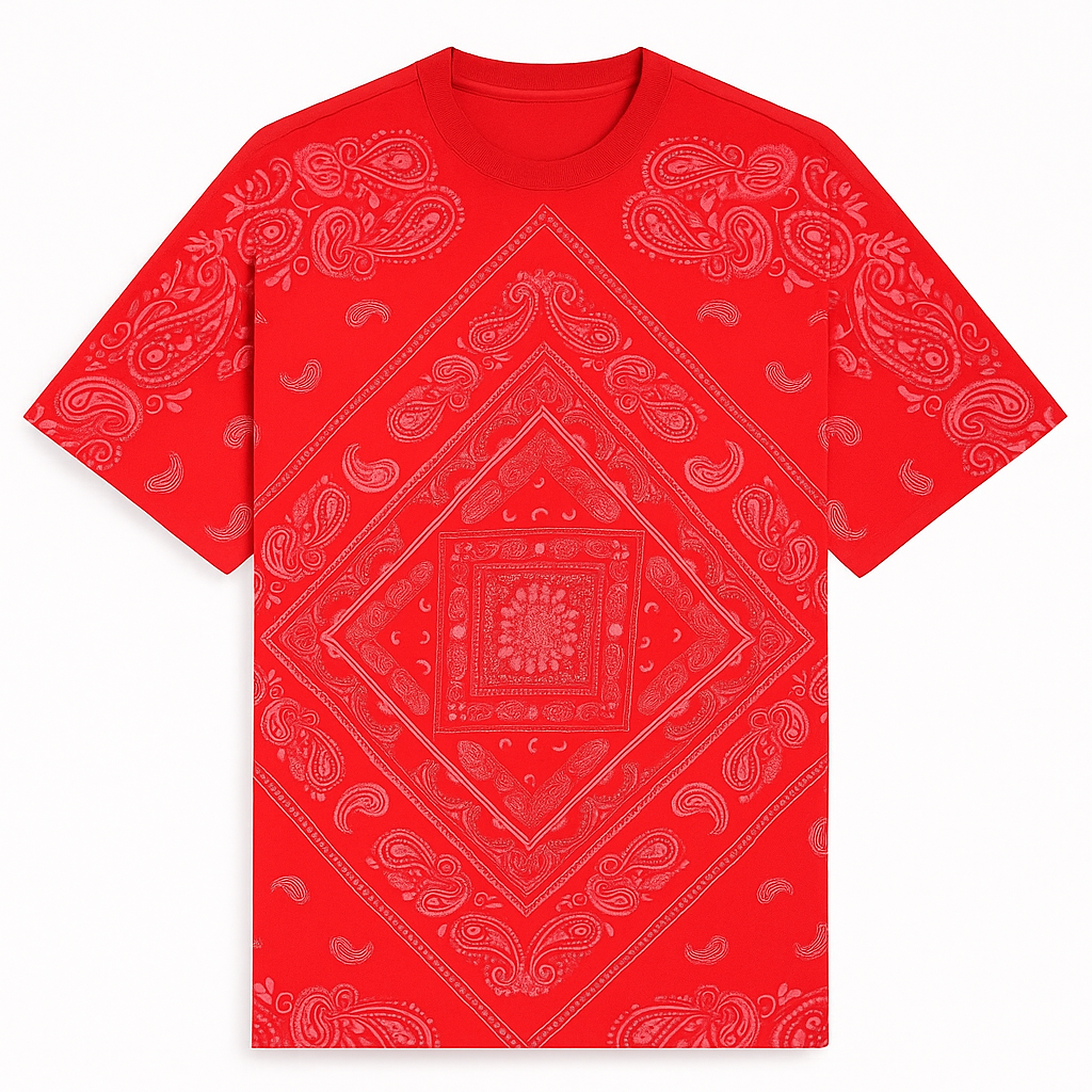 Burgundy & Red Oversized Tees