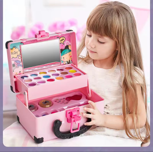 Children Makeup Cosmetics Pretend Playing Box
Princess Make Up Girl Toy Play Set Lipstick Eye Shadow
Safety Nontoxic Kit Toy Kid