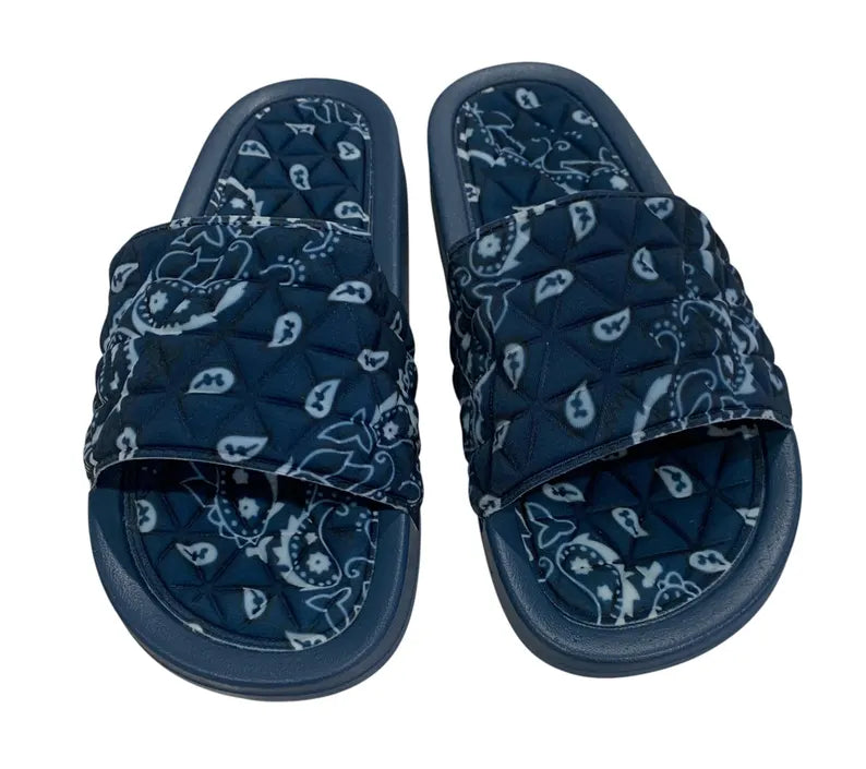 Women Bandana Slides/ Super Comfy/ Paisley Slides