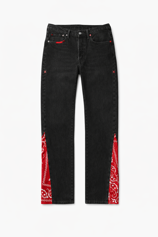 Bandana Panel Straight Jeans Collection