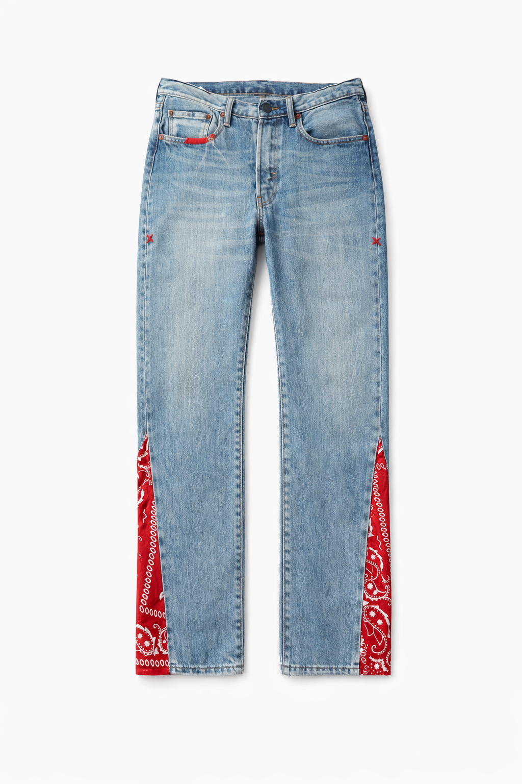 Bandana Panel Straight Jeans Collection
