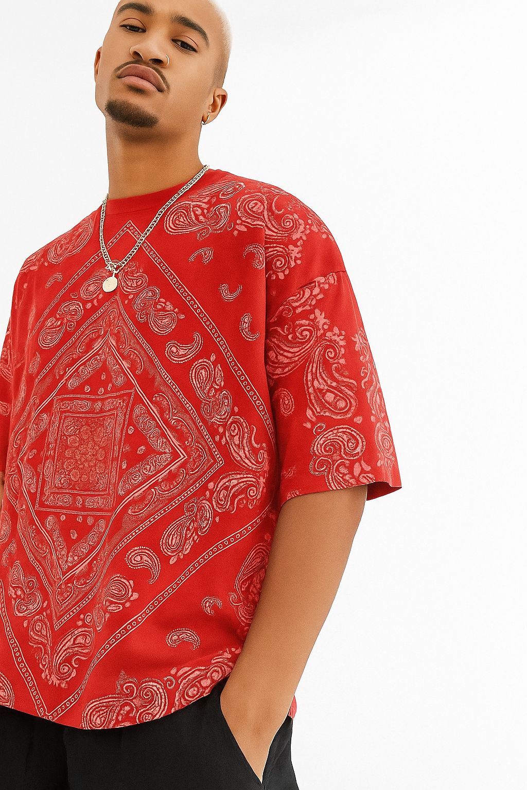 Burgundy & Red Oversized Tees