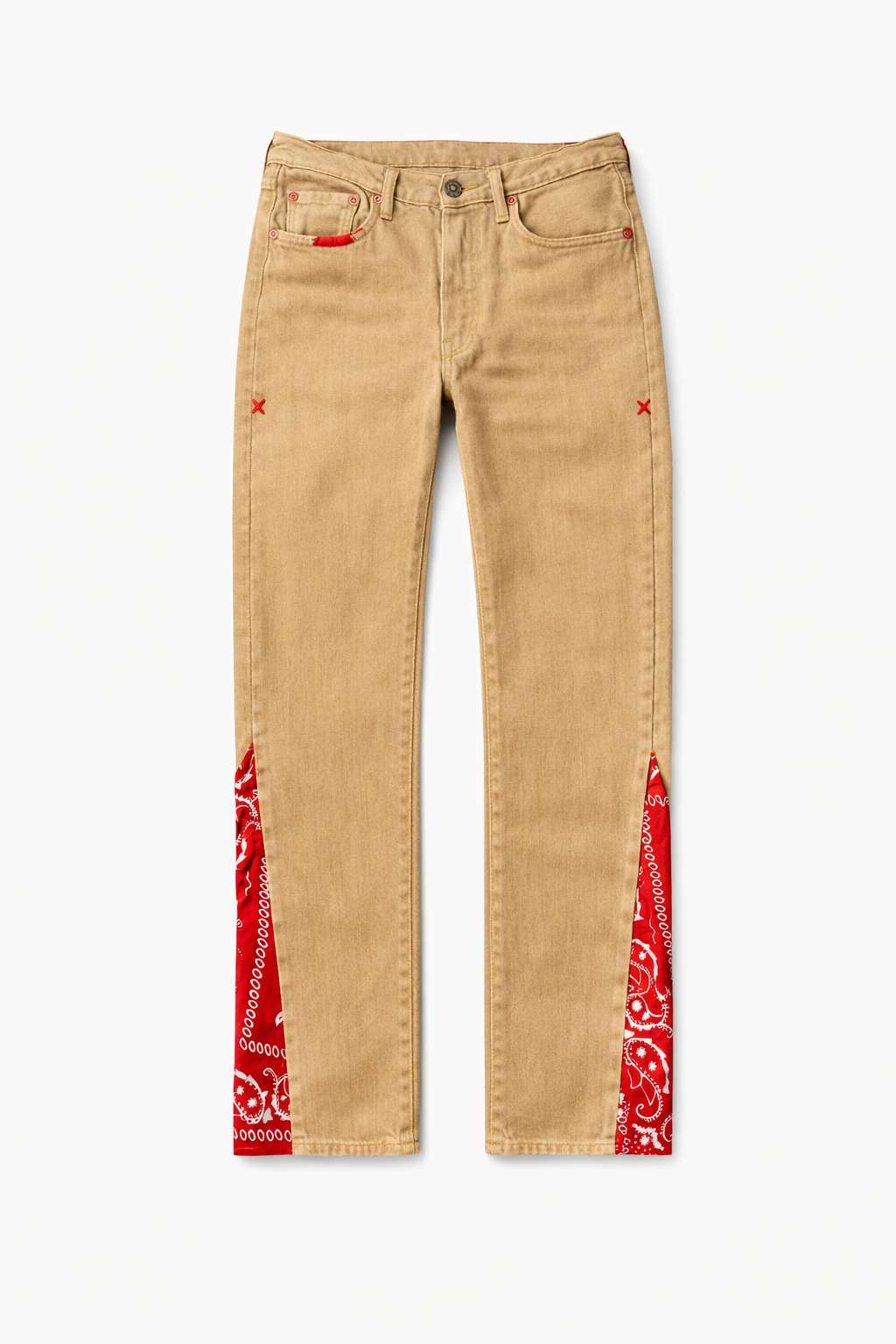 Bandana Panel Straight Jeans Collection