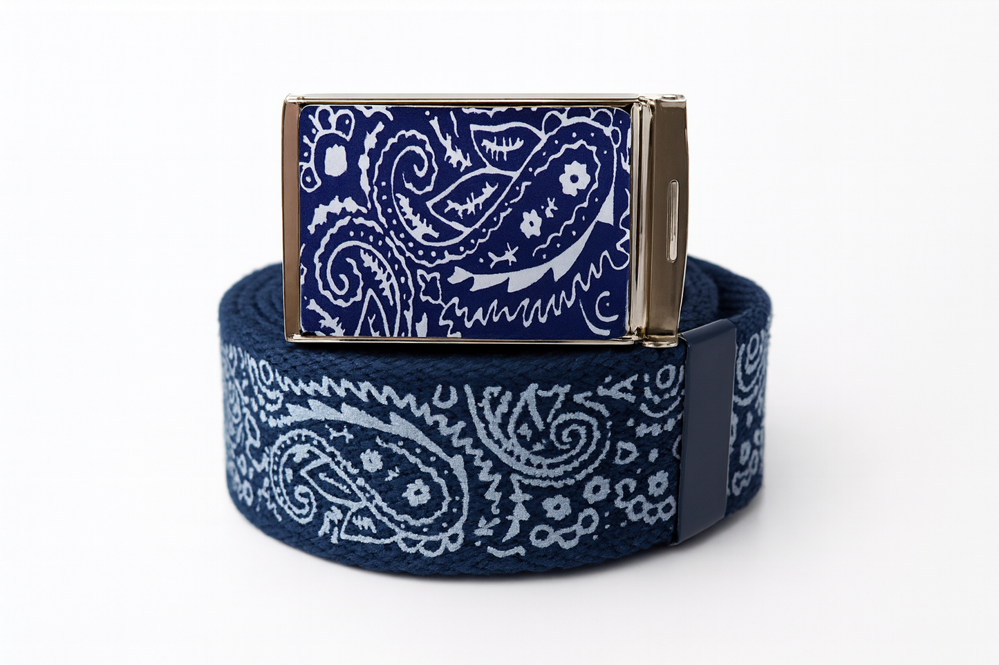 Unisex Canvas Military Bandana Pattern Flip Top Web Belt & Buckle 48",54",60",72 Inches